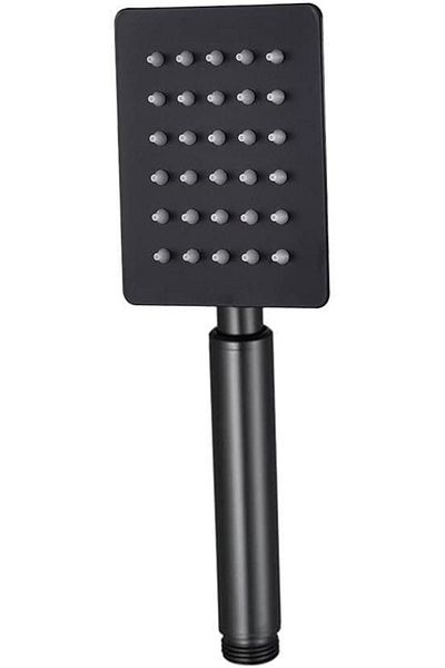 MCreative Handheld Shower Head 304 Steel Metal Square Ke104 (Matte Black)