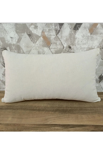 Belomia Home Collection Бежова ленена калъфка за възглавница за бродирана въз...