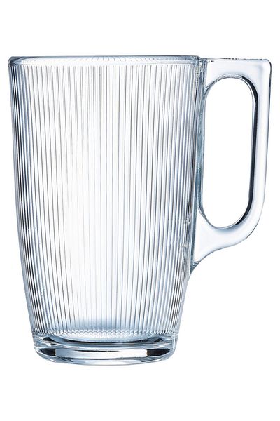 Luminarc Tempered Glass Stripy Mug Clear 250ml