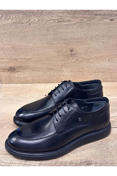 Pierre Cardin Ανδρικά παπούτσια με κορδόνια Eva Sole Ultra Light Orthopedic Γνήσιο Δέρμα Classic