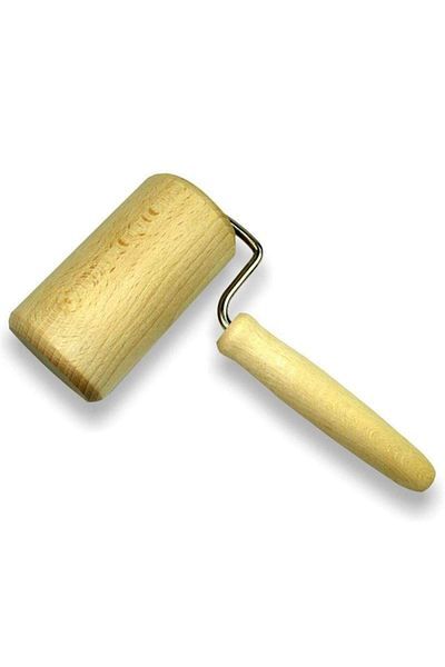 SIKS Rolling Pin For Dough, Roller Type, 1 Wooden End, 18x7 cm