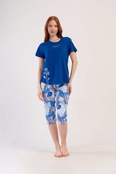 VİENETTA Σετ πιτζάμες βαμβακερό Plus Size Capri
