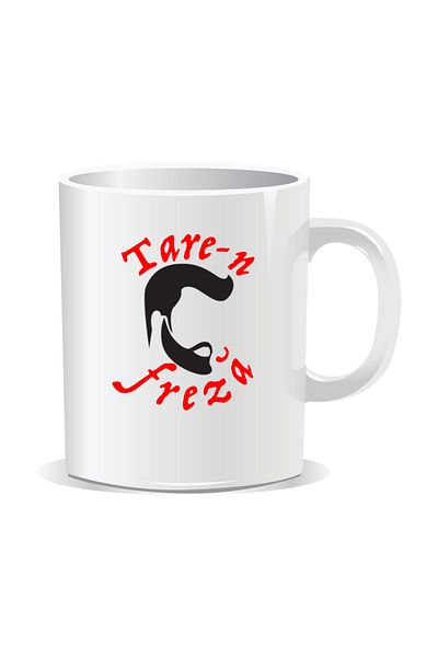 OEM Personalized mug with "tare" message, Tare-n-fresa - White interior
