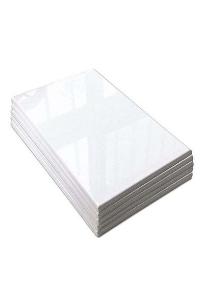 Generic 5 Piece Pre-stretched Blank Canvas Board 20x30 cm Cotton 280gsm White