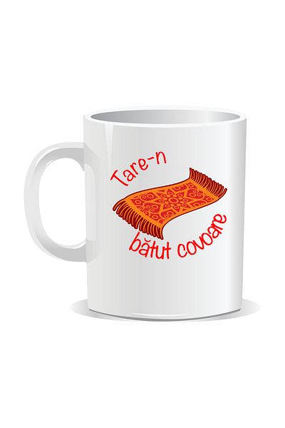 OEM Personalized mug with "tare" message, Tare-n batut carpets - White interior