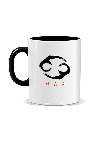 OEM Personalized mug with zodiac sign, Cancer - Black interior