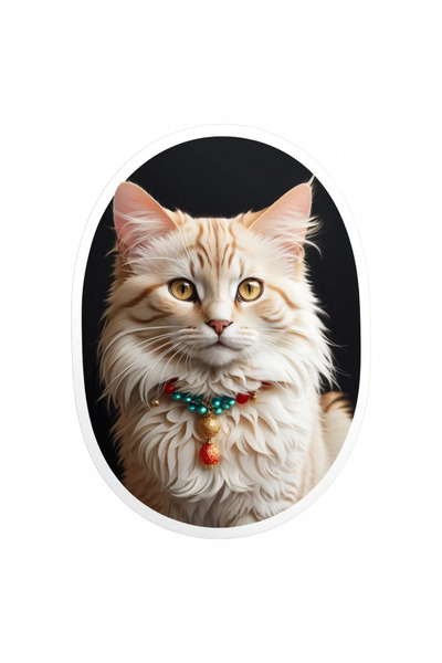 INOVATIX Set de 8 piese, autocolant pisică orientală cu păr lung, INOVATIX®. ...