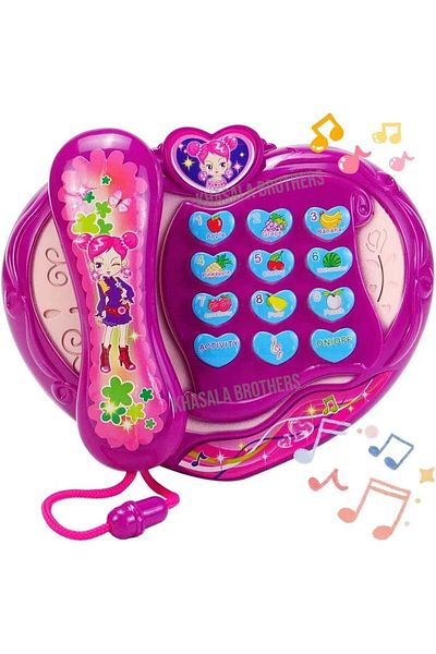 Rally Musical Phone Toy with Role Play Educational Model for Music and Light for Kids