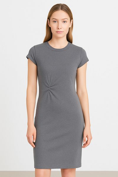 Lilo Co Side Ruched Ribbed Dress