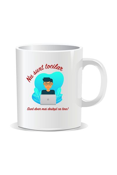 OEM Personalized mug with messages for nerds, I'm just smarter than you - White interior