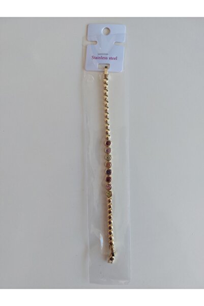 stainless steell Taşlı Bileklik