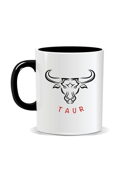 OEM Cana personalizata cu zodiac, Taur - Interior negru