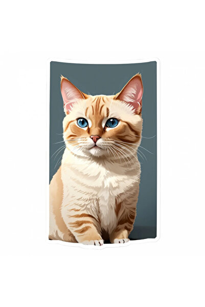 INOVATIX Σετ 8 τεμαχίων, αυτοκόλλητο γάτας Τονκινέζικου στιλ, INOVATIX®. 6 εκ.