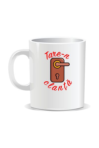 OEM Personalized mug with "tare" message, Tare-n-kanta - White interior