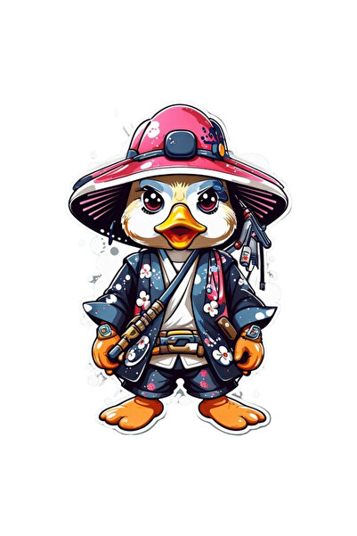 INOVATIX Σετ 8 τεμαχίων, Αυτοκόλλητο Samurai Ratusca, INOVATIX®. 6 εκ.