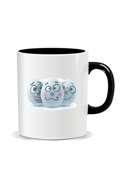OEM Personalized Easter Mug, Painted Eggs - Black Interior