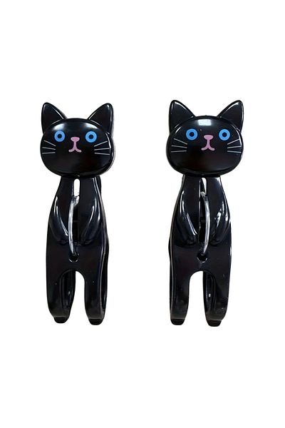 Yenigeldi 2 Pack Cat Beach Towel Clips – Wind Resistant, Strong Hold, Fun and Portable