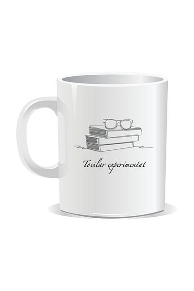 OEM Personalized mug with messages for nerds, Experienced Nerd - White interior