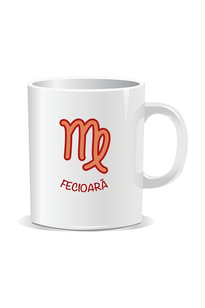 OEM Personalized mug with zodiac sign, Virgo zodiac symbol - White interior