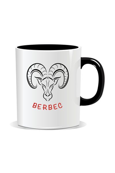 OEM Personalized mug with zodiac sign, Aries - Black interior