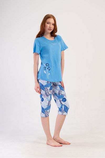VİENETTA Σετ πιτζάμες βαμβακερό Plus Size Capri