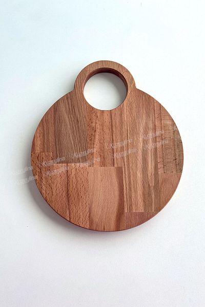 Kuzeylina Wooden Cutting Board – Presentation Natural Beech Wood 30X26 cm