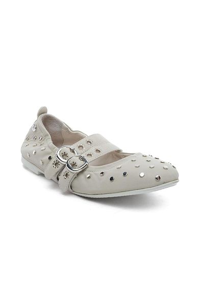 Greyder 34353 Beige Genuine Leather Women's Classic Shoes