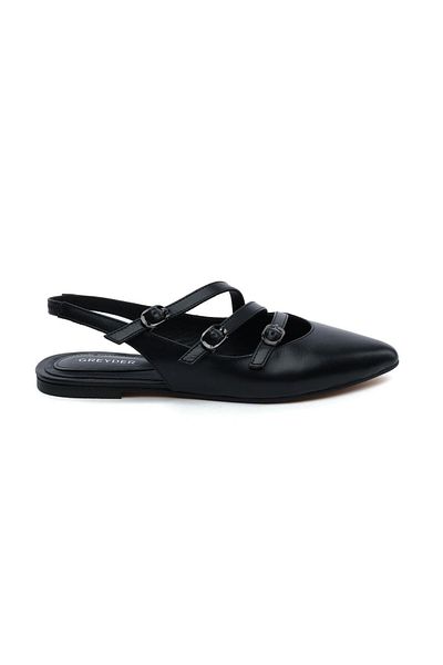 Greyder 34971 Black Genuine Leather Women's Classic Shoes