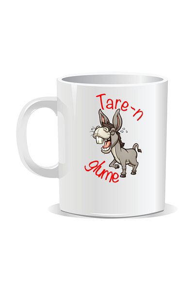 OEM Personalized mug with "tare" message, Tare-n jokes - White interior