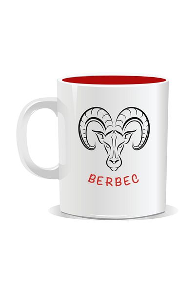 OEM Personalized mug with zodiac sign, Aries - Red interior