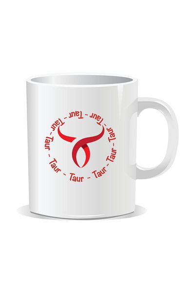 OEM Personalized mug with zodiac, Circle with Taurus - White interior