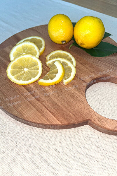 Kuzeylina Wooden Cutting Board – Presentation Natural Beech Wood 30X26 cm