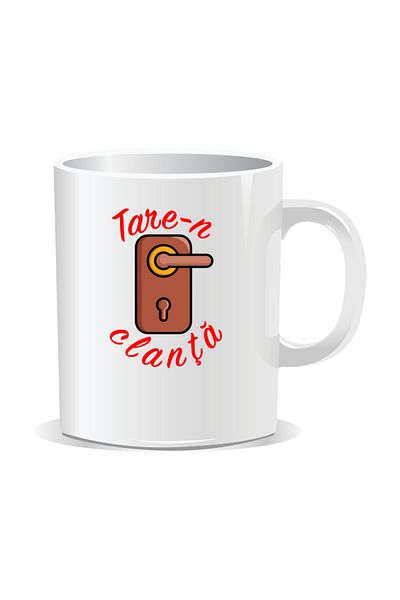OEM Personalized mug with "tare" message, Tare-n-kanta - White interior