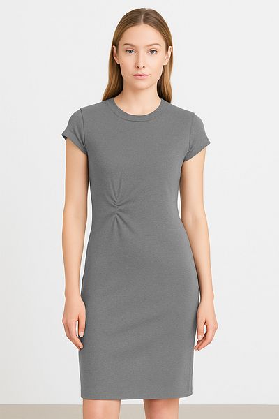 Lilo Co Side Ruched Ribbed Dress