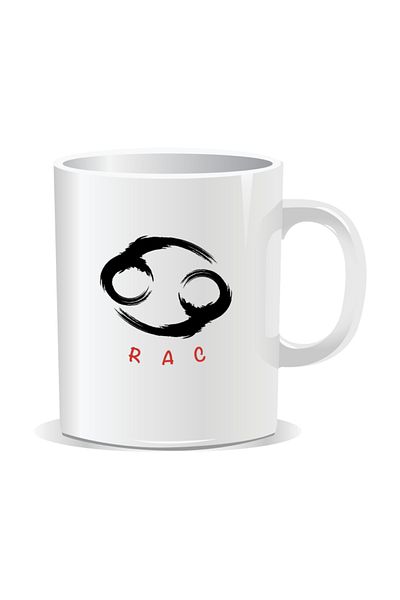 OEM Personalized mug with zodiac sign, Cancer - White interior