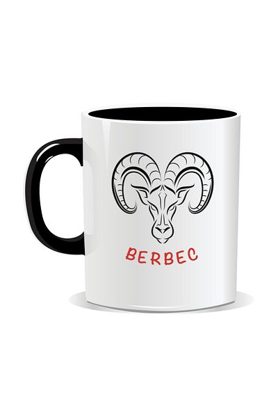 OEM Personalized mug with zodiac sign, Aries - Black interior