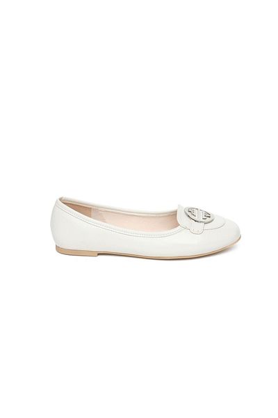 Greyder 59221 Beige Genuine Leather Women's Ballerinas