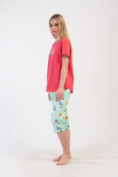 VİENETTA Σετ πιτζάμες βαμβακερό Plus Size Capri