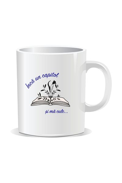OEM Personalized mug with messages for nerds, One more chapter and I'm off to bed - White interior