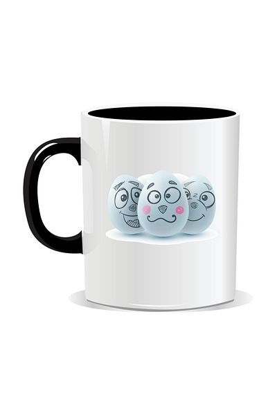 OEM Personalized Easter Mug, Painted Eggs - Black Interior