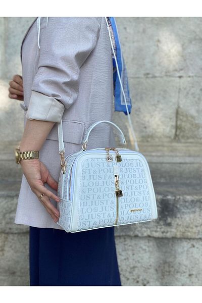 Just Polo Women's 4 Compartment Shoulder Bag with Adjustable Long Strap 2057