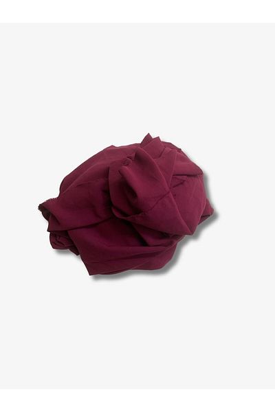 Yiğit Kumaş Crepe Fabric, Piece 350X140 cm Plum Color
