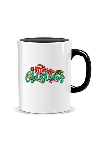 OEM Personalized Christmas mug, Merry Christmas - Black interior