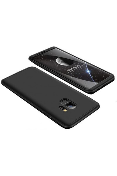 OEM Husă Samsung Galaxy S9 Plus, Full Body Neagră, acoperire completă la 360 ...