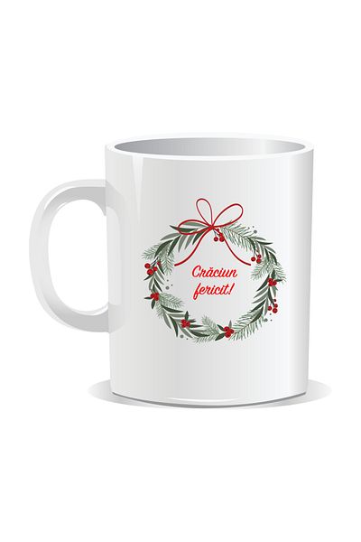 OEM Personalized Christmas mug, Merry Christmas, Ho Ho Ho - White interior