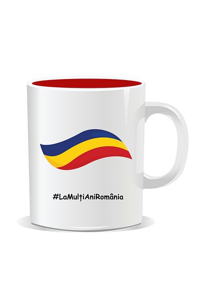 OEM Personalized mug for December 1st, #LaMultiAniRomania - Red interior