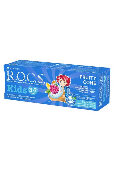 SAVA HOME COLLECTİON R.O.C.S.Kids Toothpaste 3-7 Years 35 ml Fruit Cone