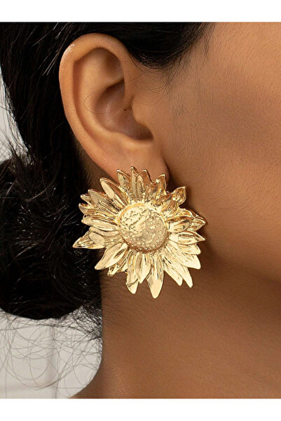 MioArt Lüks Romantik Ay Çiçek Kadın Küpe