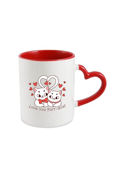 OEM Personalized mug for Valentines Day, Love you purr-ever