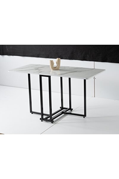 MUTLU ALIŞVERİŞ MERKEZİ Cemre Katlanır Masa Pratik Mutfak Balkon Masası BEYAZ MERMER